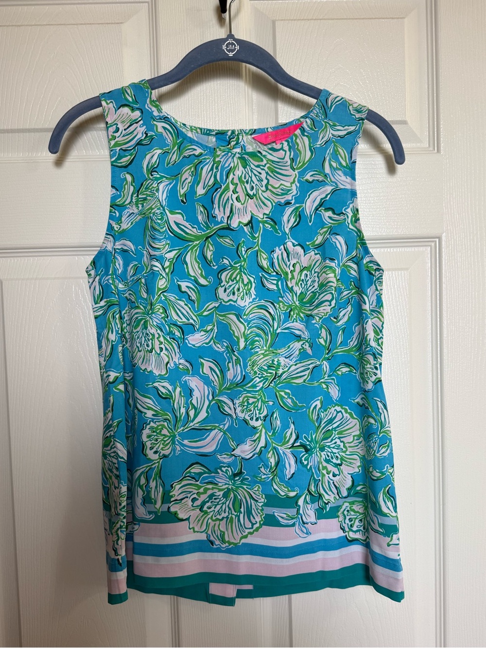 Lilly Pulitzer Iona Sleeveless Top Chick Magnet Engineered